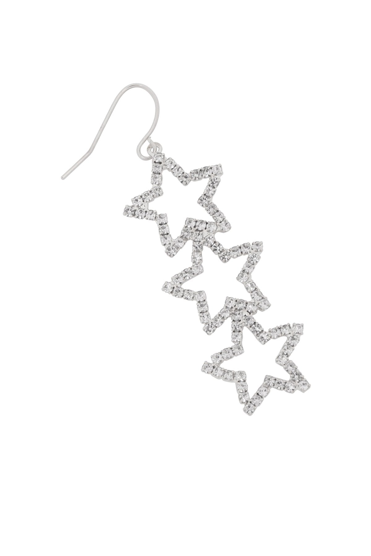 Triple Star Shape Earrings