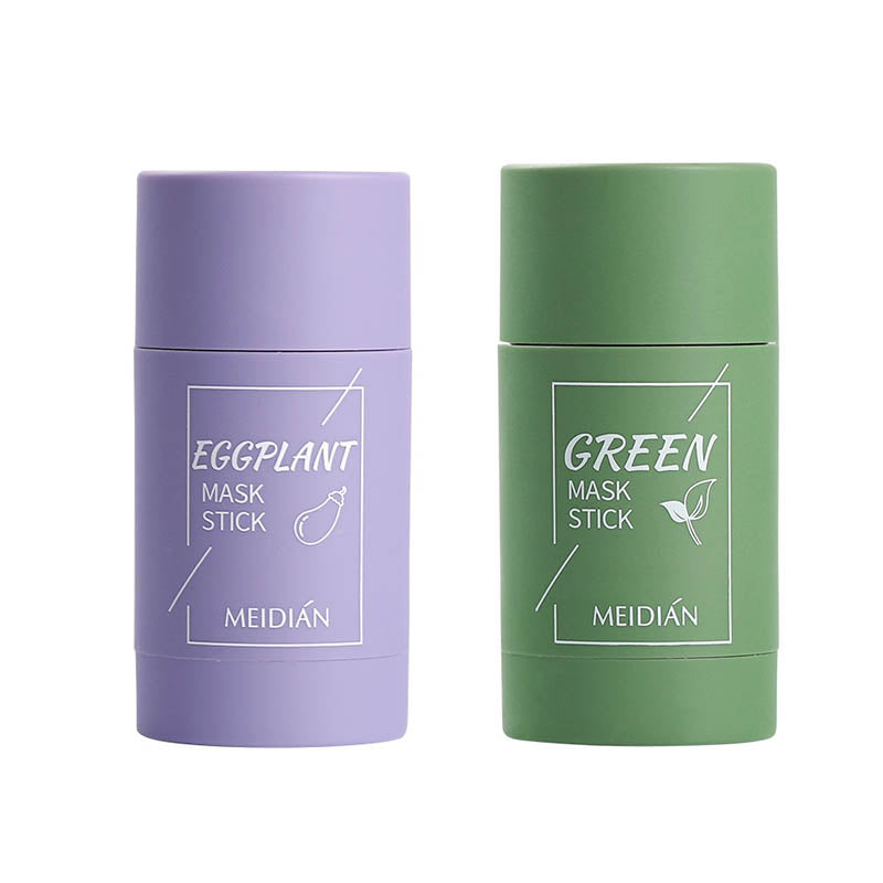 Free Shipping Green Musk Stick Green Tea Cleansing Mask Remove Blackhead Mud Mask Purifying Clay Stick Mask