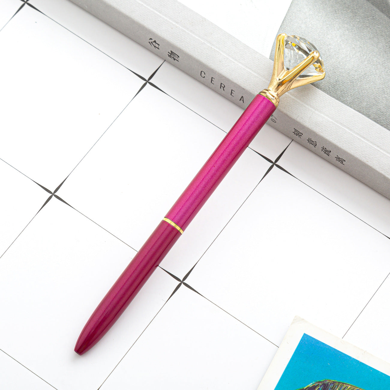 Hot Sell Stock Promotional Pen Personalized Ball Pen Diamond Crystal Metal Ballpoint Pen for Gift