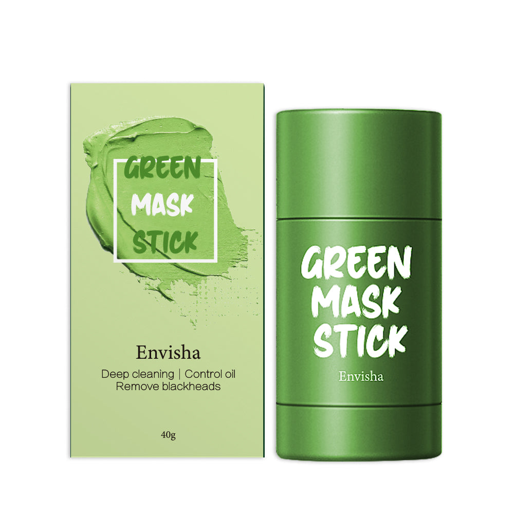 Private Label OEM Beauty Korean Face Skin Care Cleansing Natural Organic Pink Clay Facial Green Tea Mask Stick