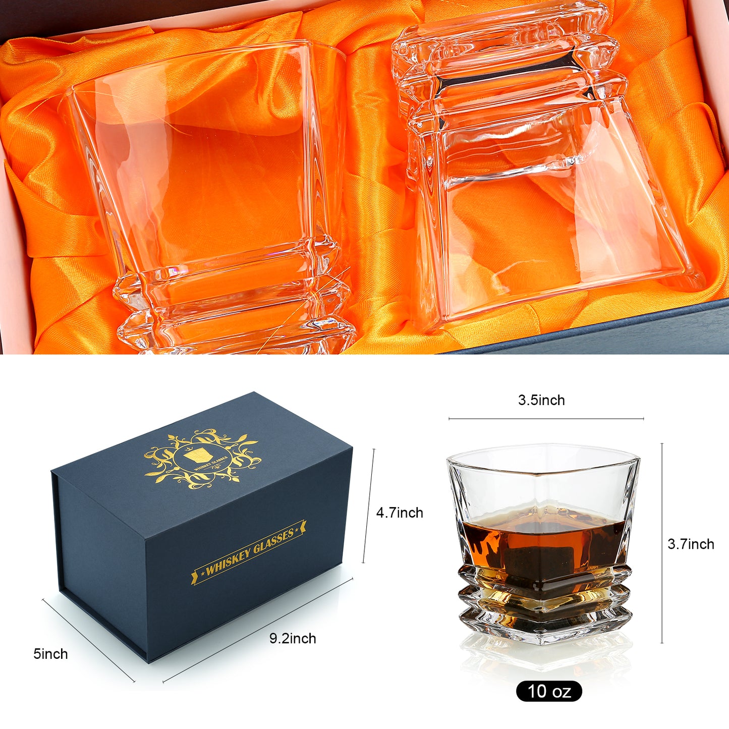 High Quality Whiskey Glass Set Crystal Glasses Whiskey Glass Cup Gift Set