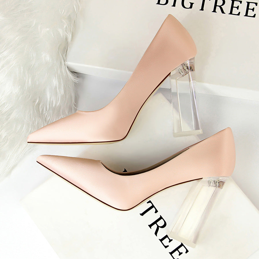 Hellosports 2021women Wedding Party Shoes Female Pumps Sexy Red Color Pointed Toe High Heels Casual Lady Evening Dress Shoes