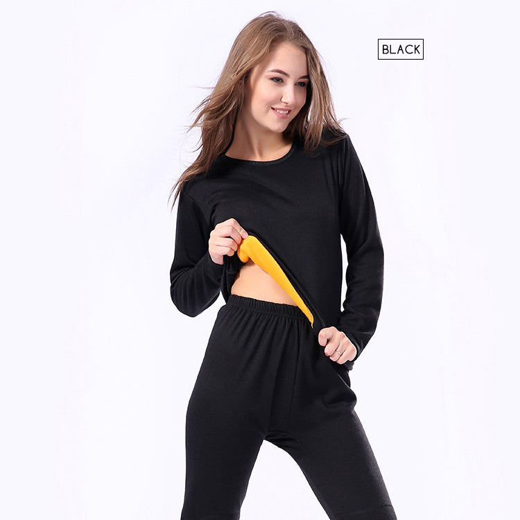 Men and Women Comfort Skins Seamless Thick Thermal Set Women Wear Long Johns Underwear Women Set Men Thermal Underwear