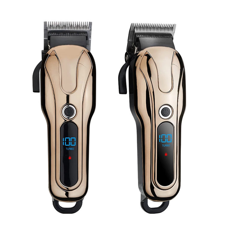 Cordless Hair Clipper Professional Men Hair Trimmer LCD Electric Hair Cutting Machine