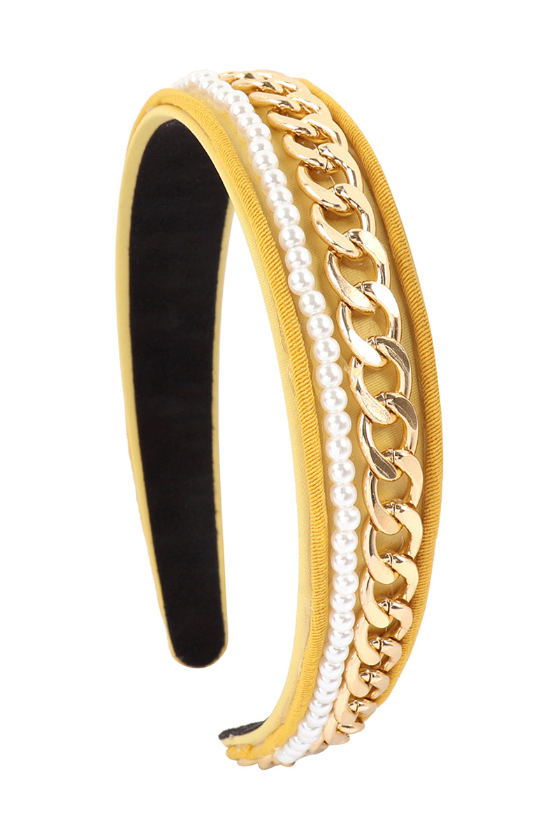 Chain Pearl Fashion Head Band
