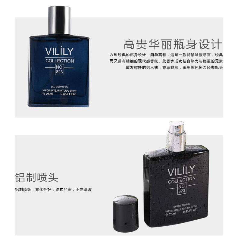 Private Label Sexy Perfume for Men 25ml Black Silver Perfume for Men Original Long Lasting for 24 Hours Men's Perfume