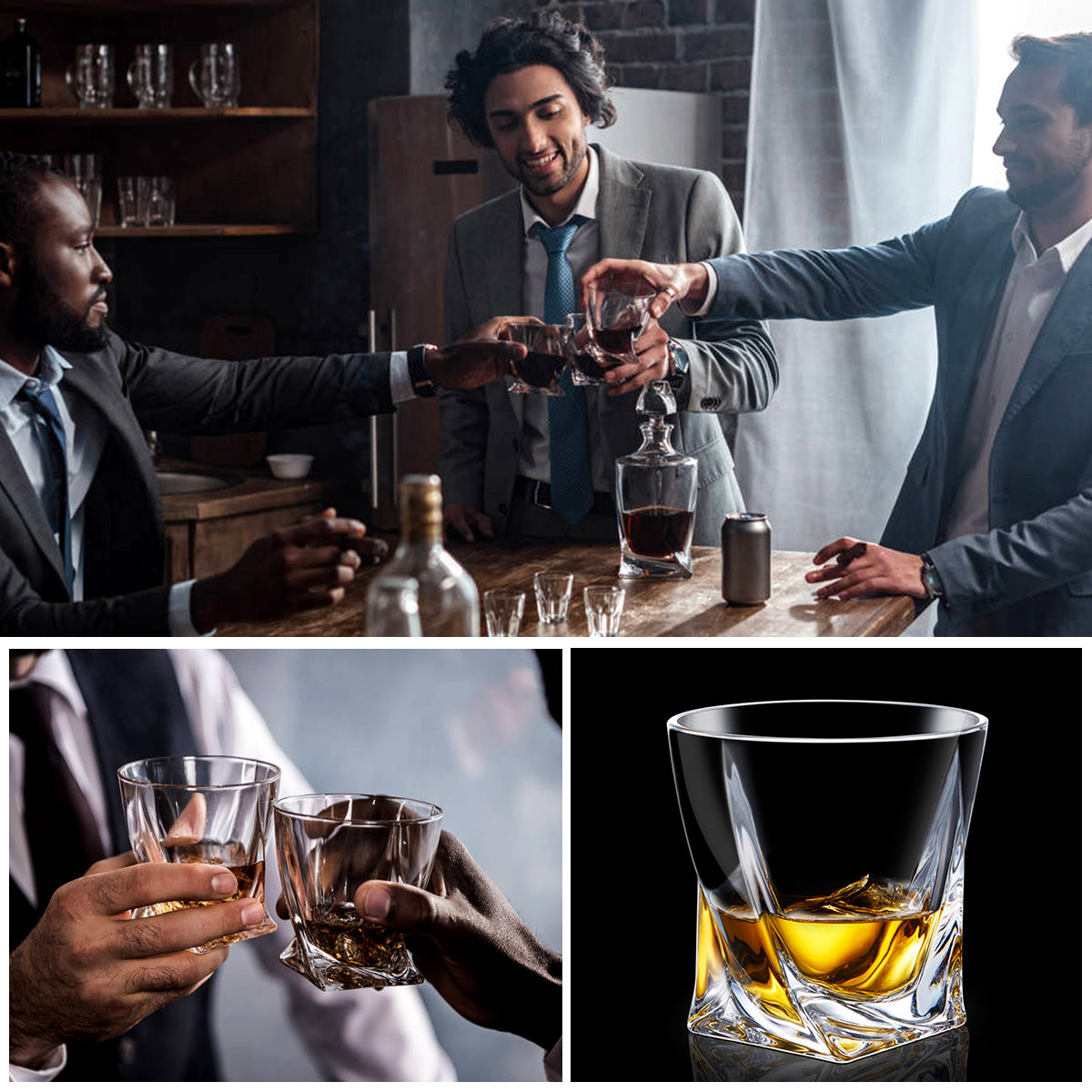 Wholesale Personalized Whiskey Glass Gift Set Custom Oem Whiskey Glasses Set Tumbler Wine Glasses