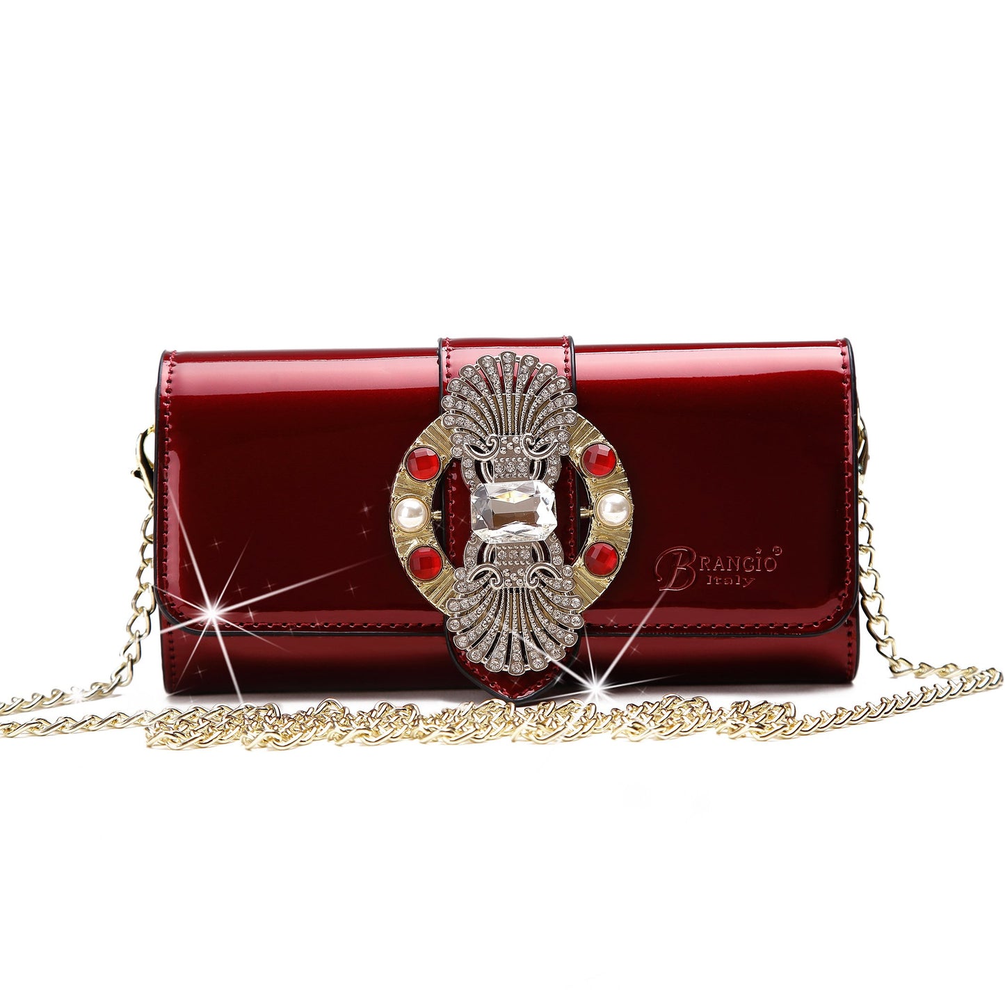 Queen's Crown Magnetic Clasp Crossbody Wallet & Purse
