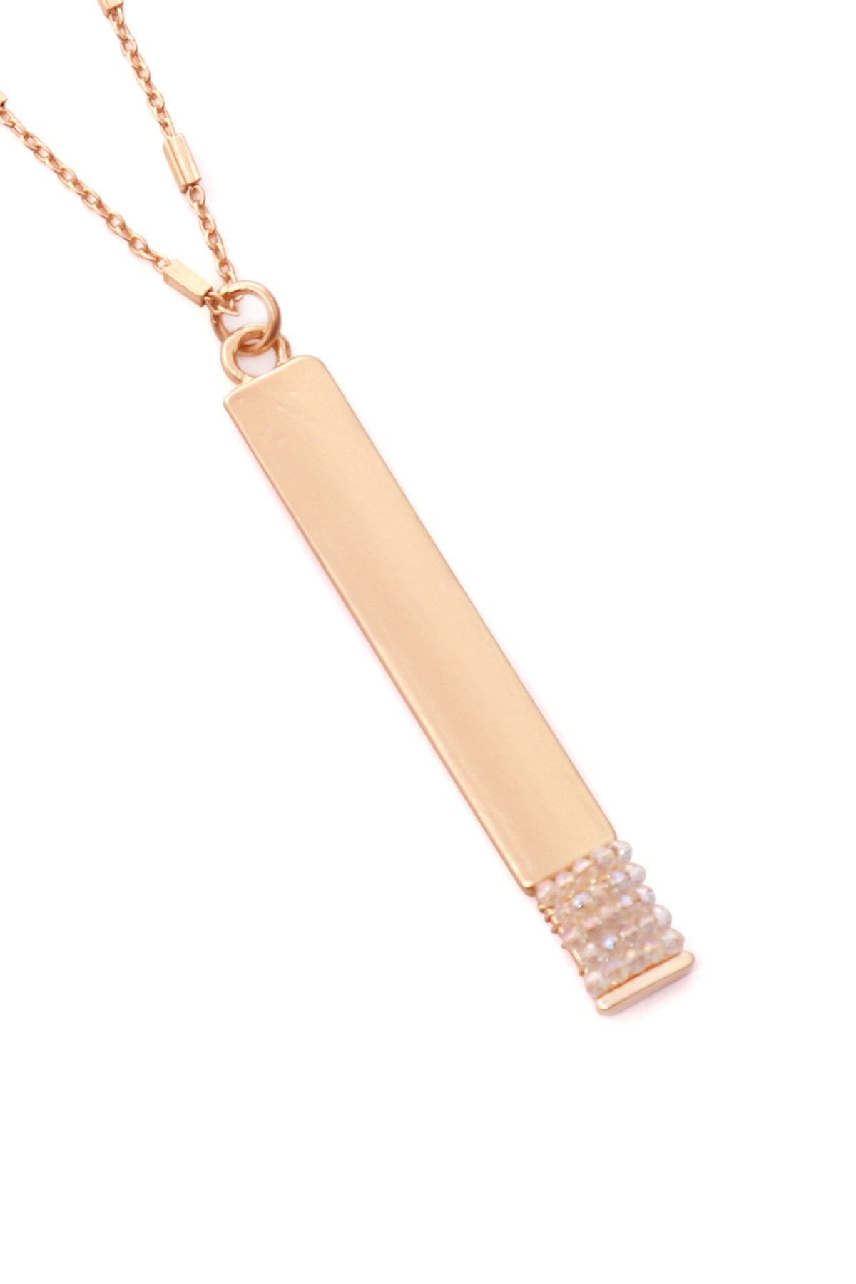 Myn1375 - Bar Pendant Necklace