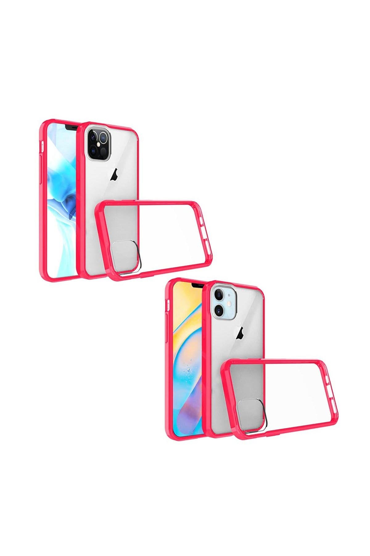 For iPHONE 12/Pro (6.1 ONLY) BUMPER CLEAR TRANSPARENT CASE COVER