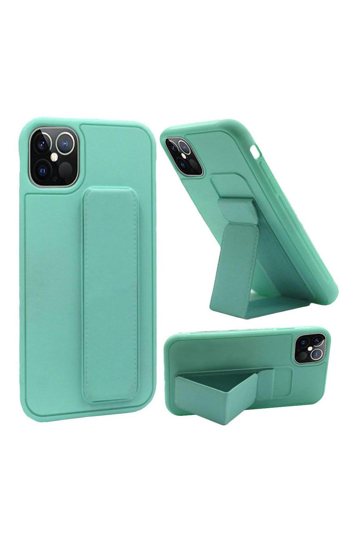 For iPHONE 12 PRO MAX 6.7 FOLDABLE MAGNETIC KICKSTAND VEGAN CASE COVER