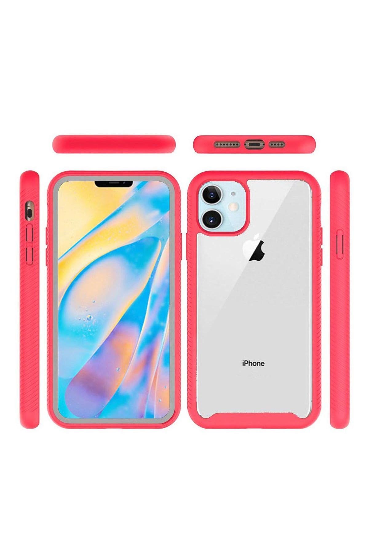 For iPHONE 12 MINI 5.4 STRONG BUMPER SHOCKPROOF TRANSPARENT CASE COVER