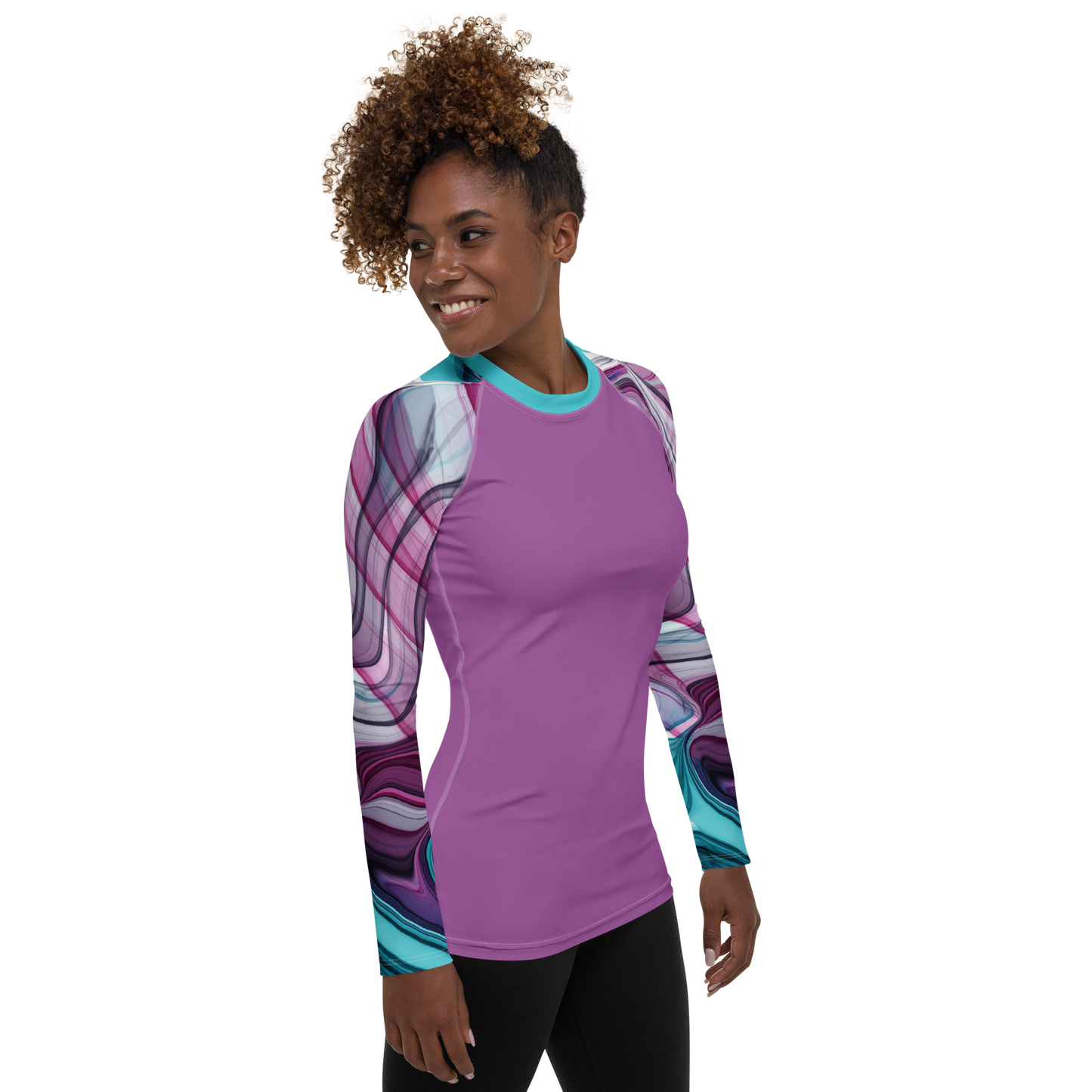 Find Your Coast® Water Colors Rash Guard UPF 50+