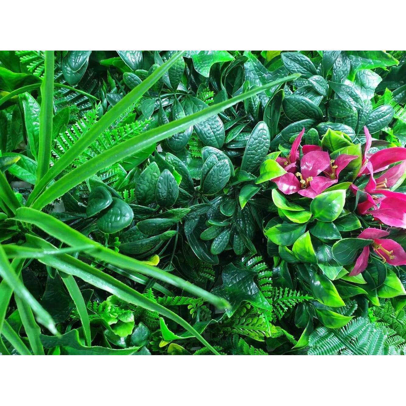 Flowering Lilac Artificial Vertical Garden / Fake Green Wall 100cm X 100cm UV Resistant