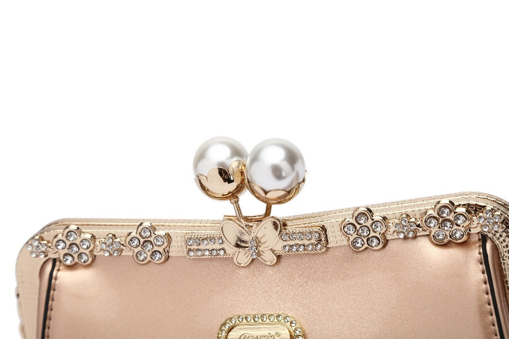 Starry Ocean Blossom Crossbody Clutch