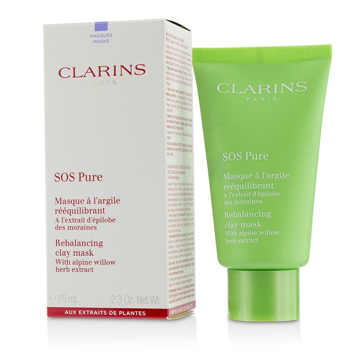 CLARINS - SOS Pure Rebalancing Clay Mask With Alpine Willow - Combination to Oily Skin