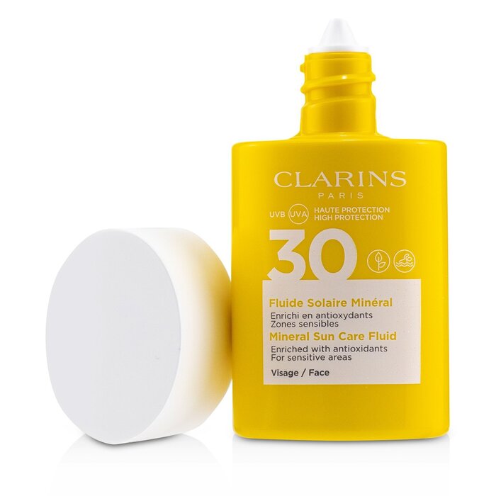CLARINS - Mineral Sun Care Fluid for Face SPF 30 - For Sensitive Areas