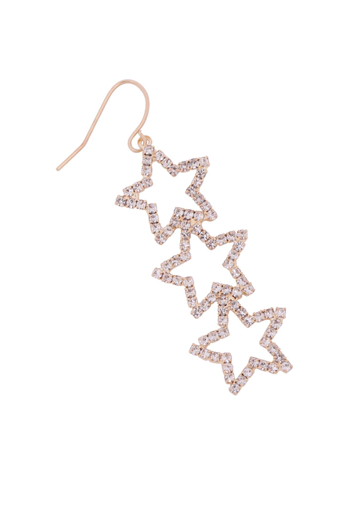Triple Star Shape Earrings