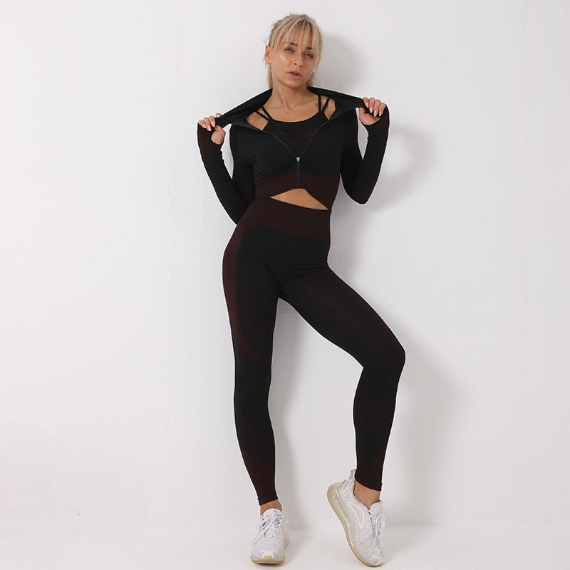 Women Yoga Long Sleeve Suit