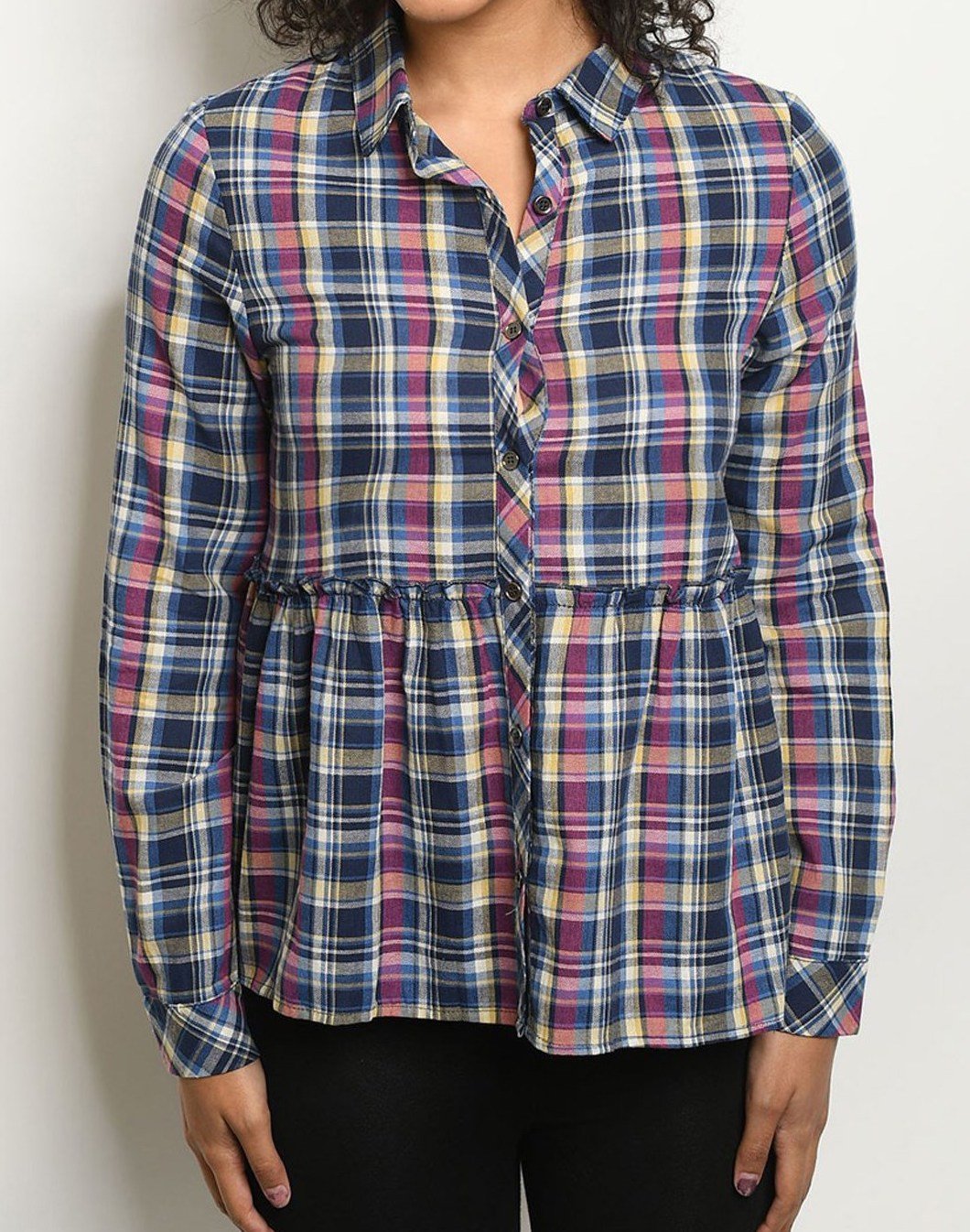 Checkered Print Top