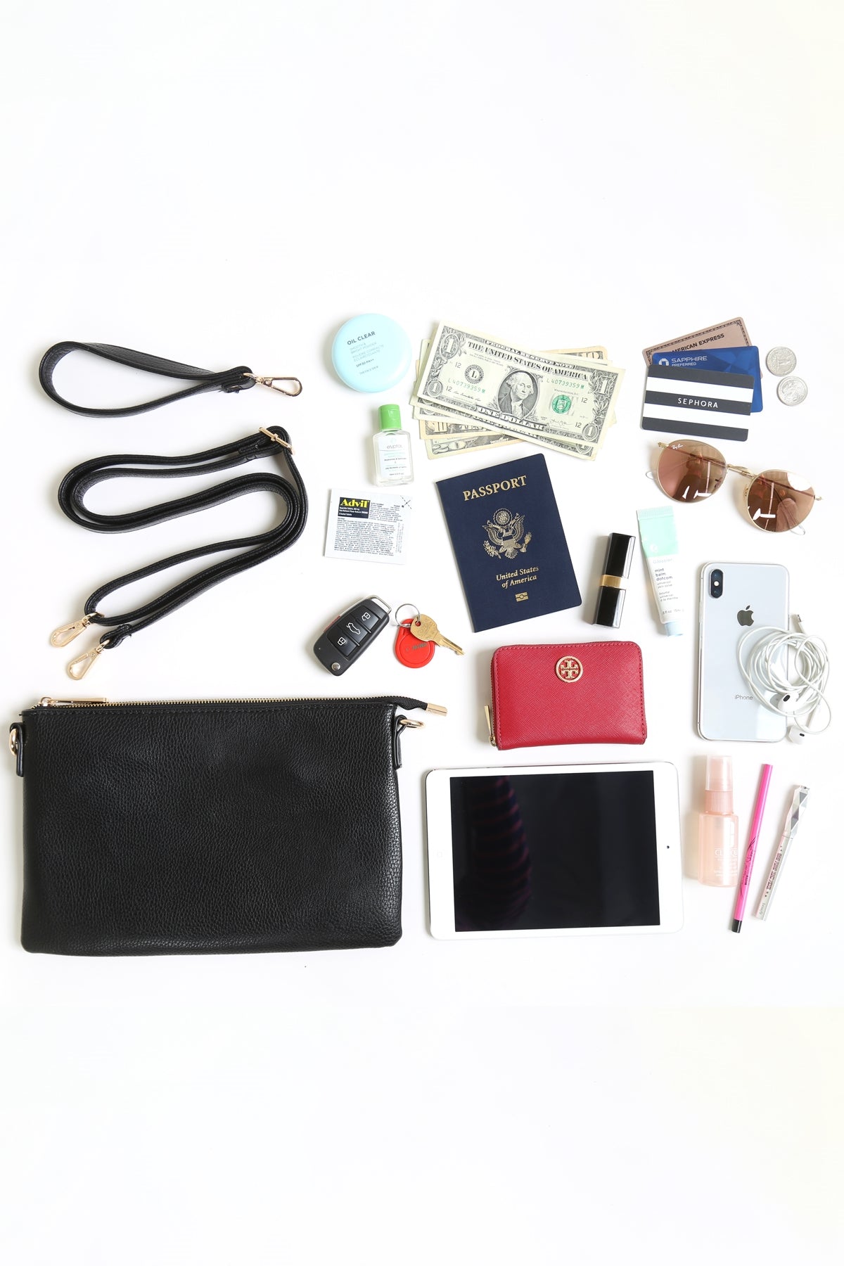 Crossbody Wristlet Bag