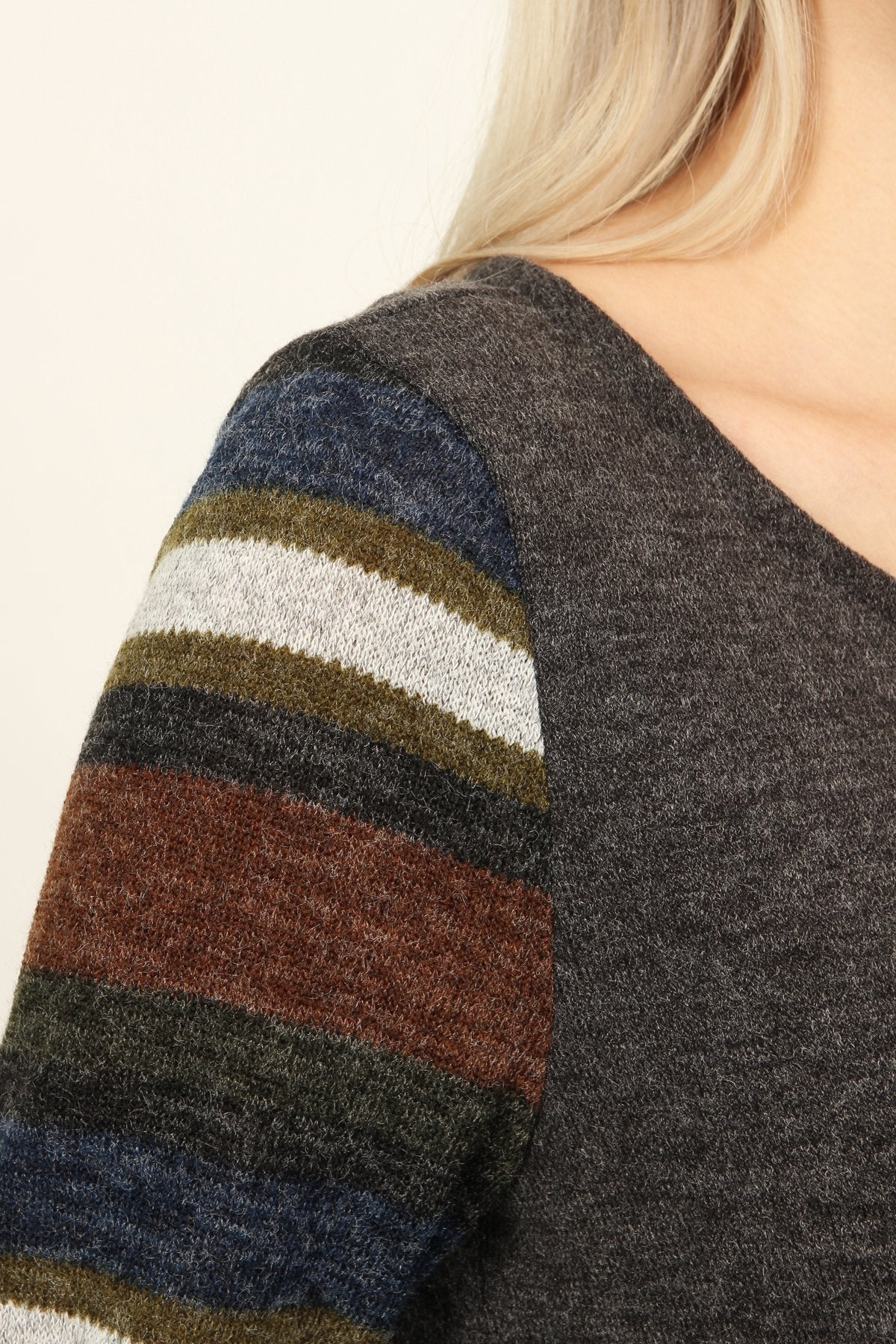 Multi Colored Sleeve Pocket Tunic