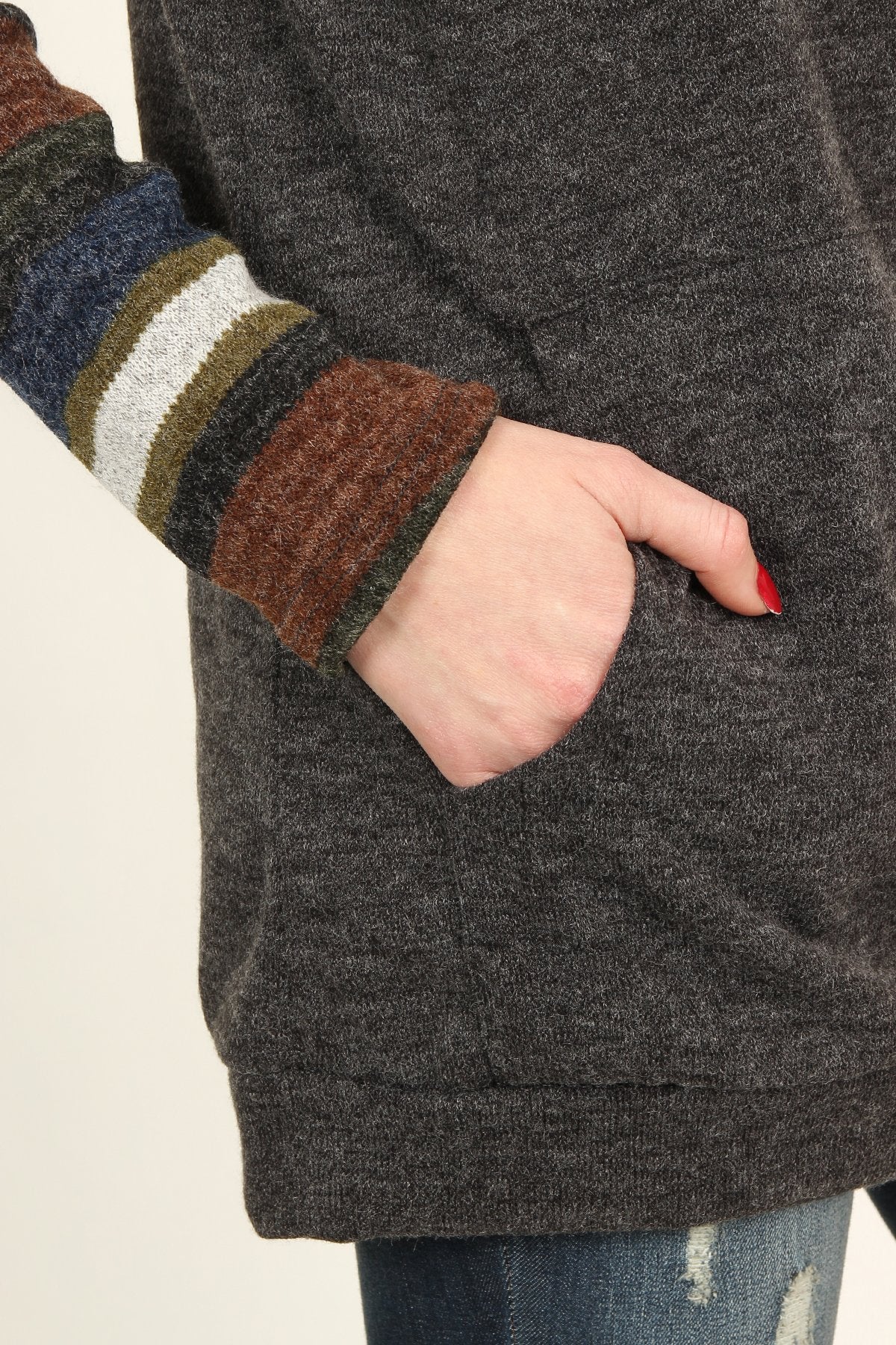 Multi Colored Sleeve Pocket Tunic