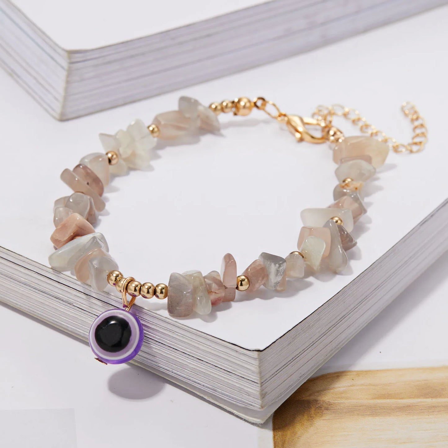 2022 New Korean Flowers Daisy Bracelets Bohemian Colorful Crystal Beaded Bracelet Handmade Elastic Rope Women Pulseira Jewelry