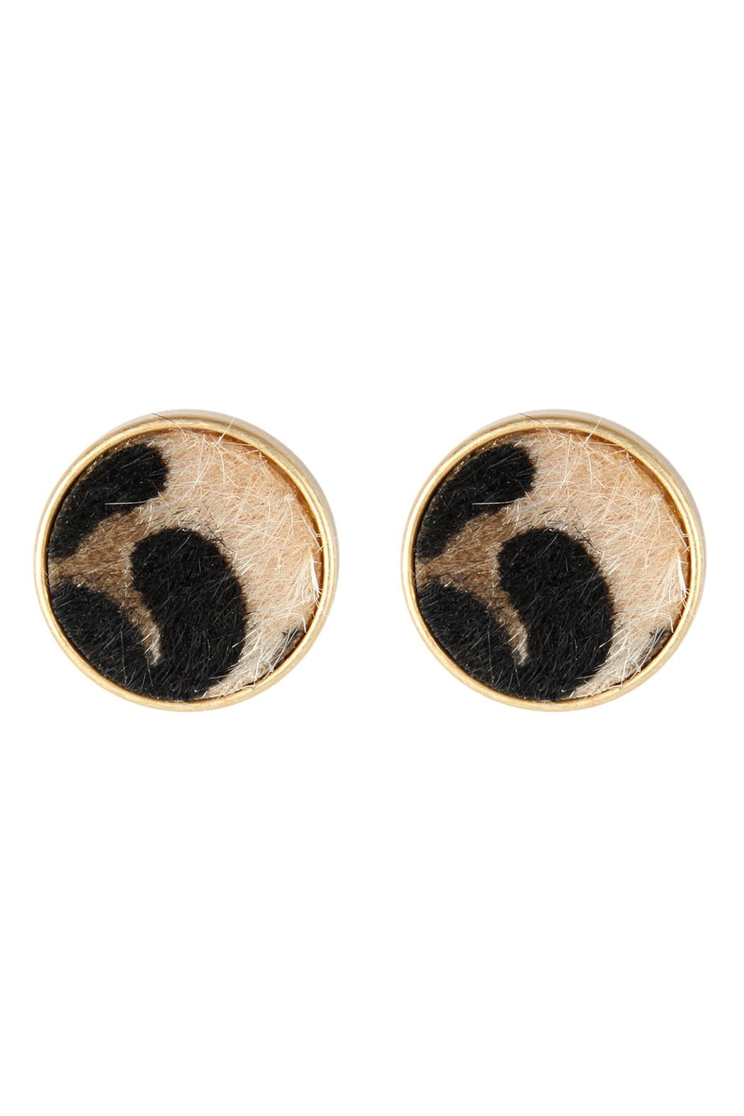 Wood Bead Drop Bar Earrings