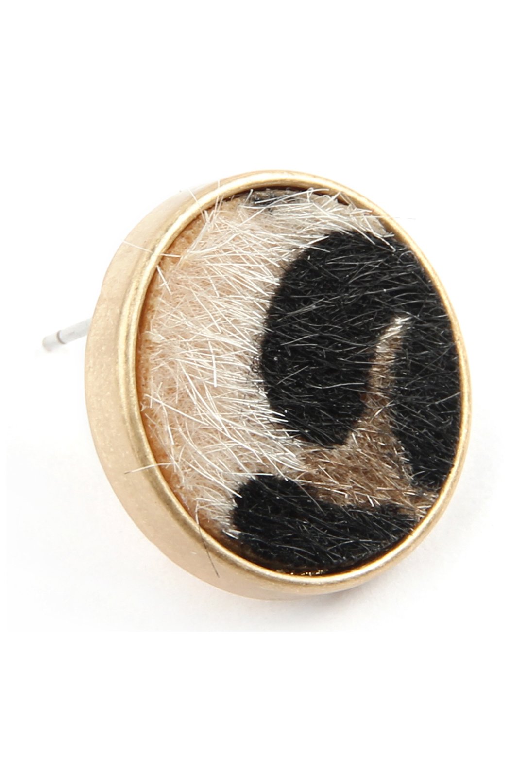 Wood Bead Drop Bar Earrings