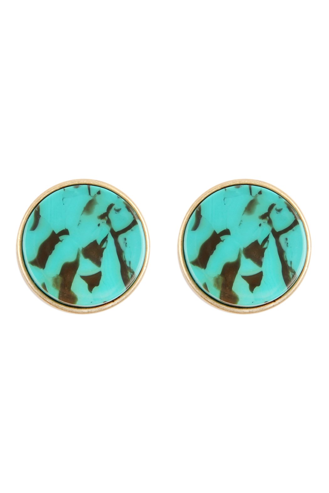 Wood Bead Drop Bar Earrings