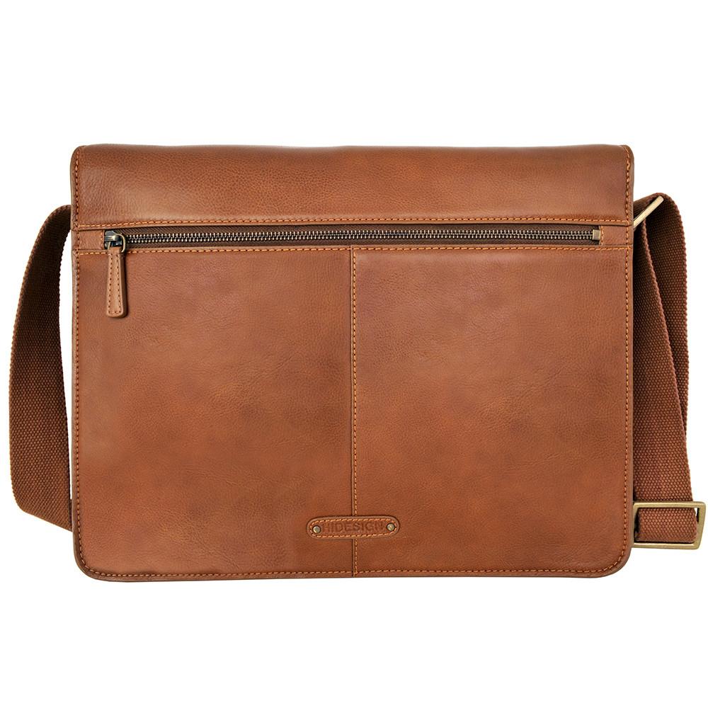 Aiden Genuine Leather 15 Inch Laptop Shoulder Messenger Business Bag for Men & Women