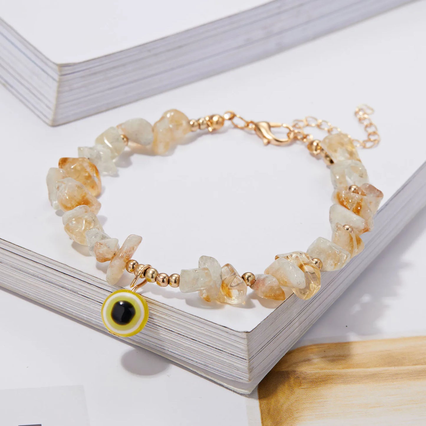 2022 New Korean Flowers Daisy Bracelets Bohemian Colorful Crystal Beaded Bracelet Handmade Elastic Rope Women Pulseira Jewelry