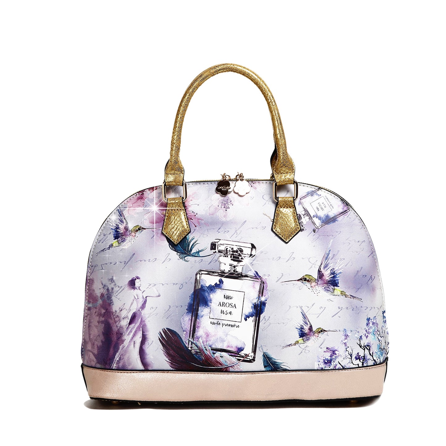 Fragrance Dome Vintage Hollywood Retro Graphic Handbag