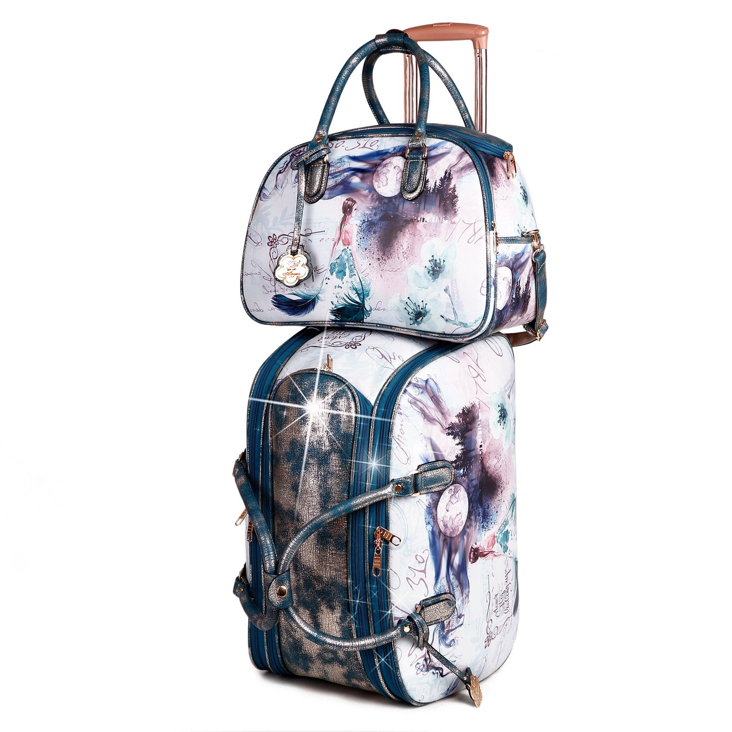 Fairy Tale Weekender Overnight Bag & Duffle Set