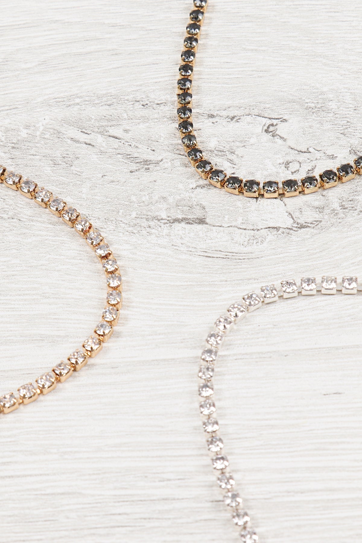 Dna020 - Stone Chain Choker Necklace