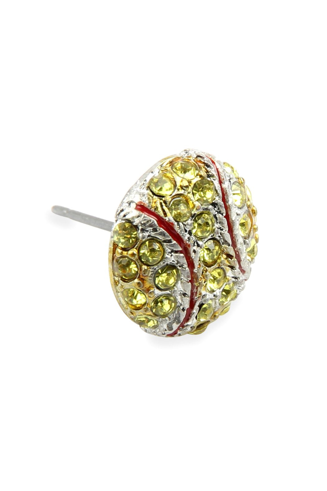 Softball Fashion Sports Rhinestone Earrings - Style 2
