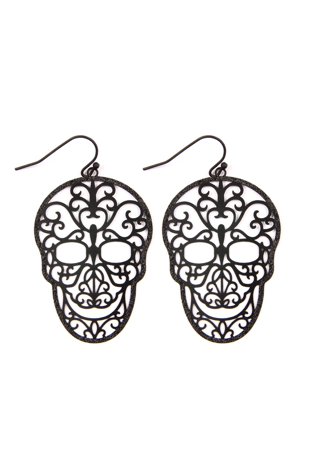 Filigree Sugar Skull Earrings