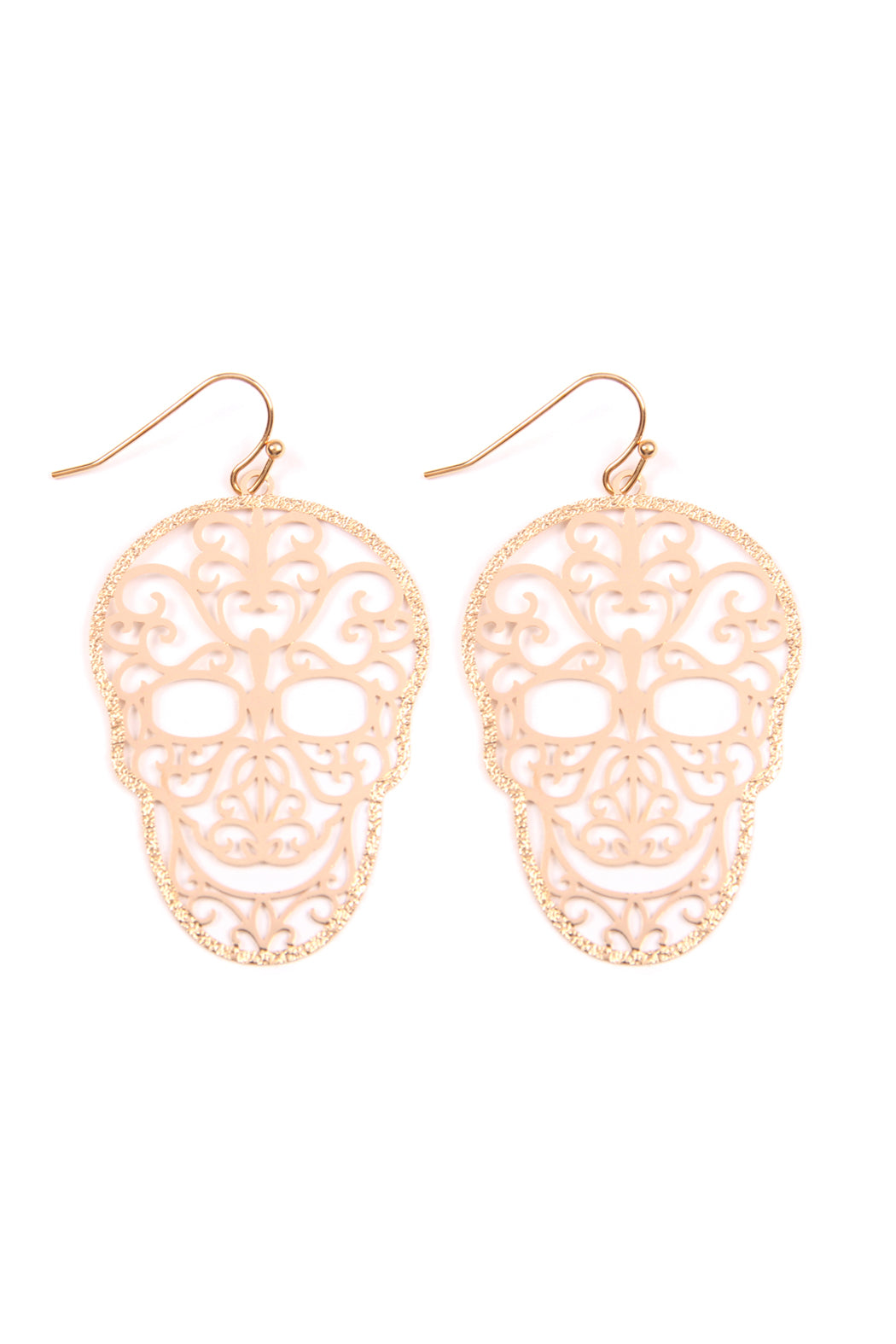 Filigree Sugar Skull Earrings