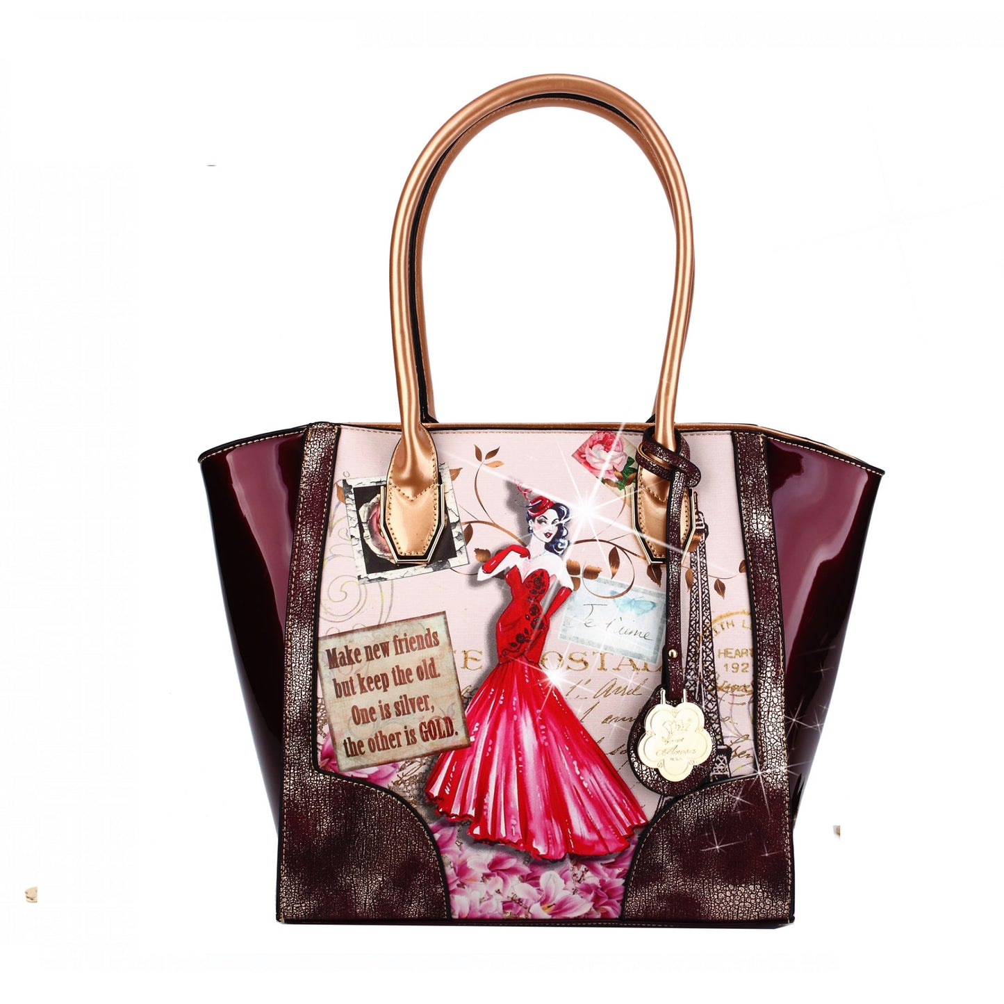Lady Luck 2.0 Vintage Scratch & Stain Resistant Top-Handle Bag