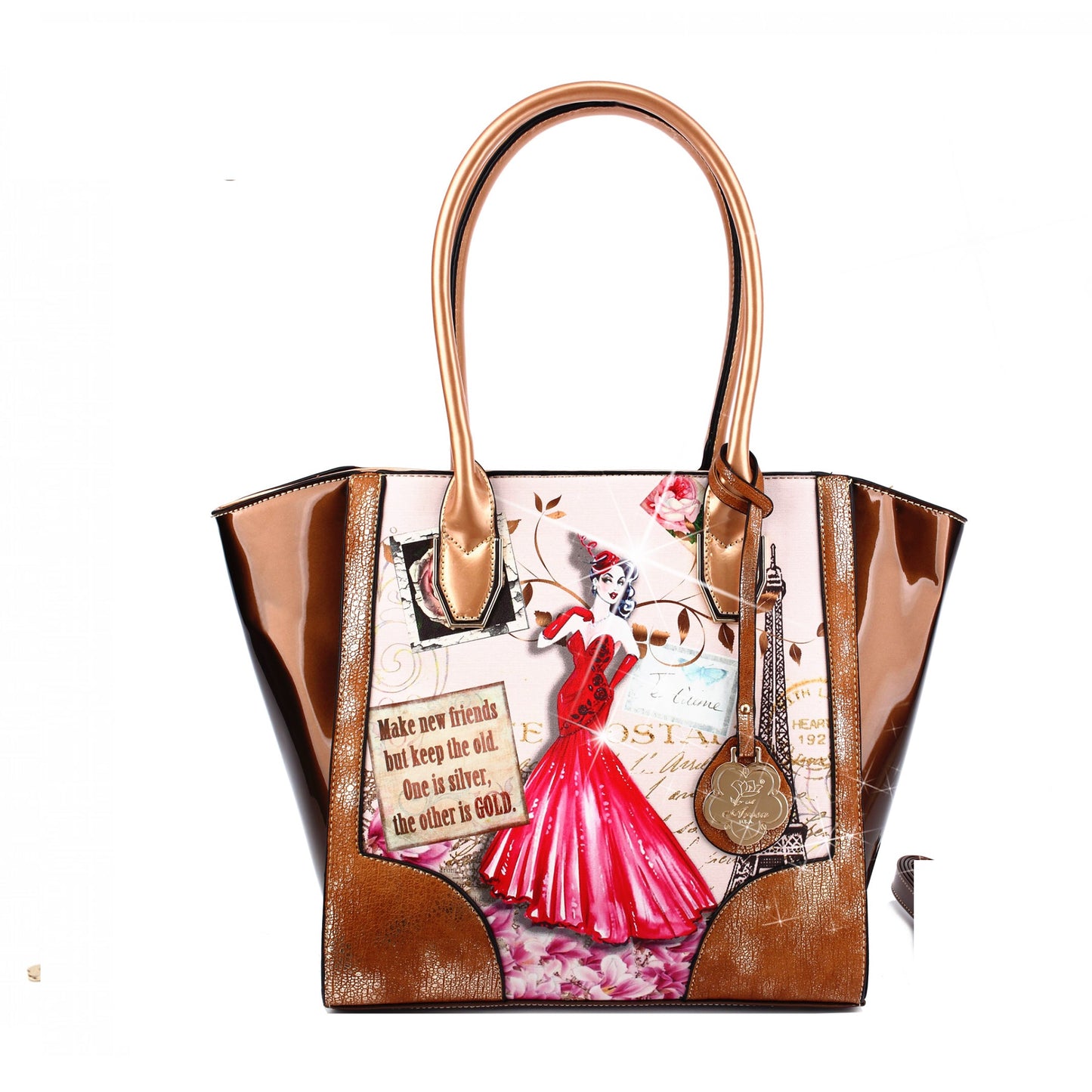 Lady Luck 2.0 Vintage Scratch & Stain Resistant Top-Handle Bag