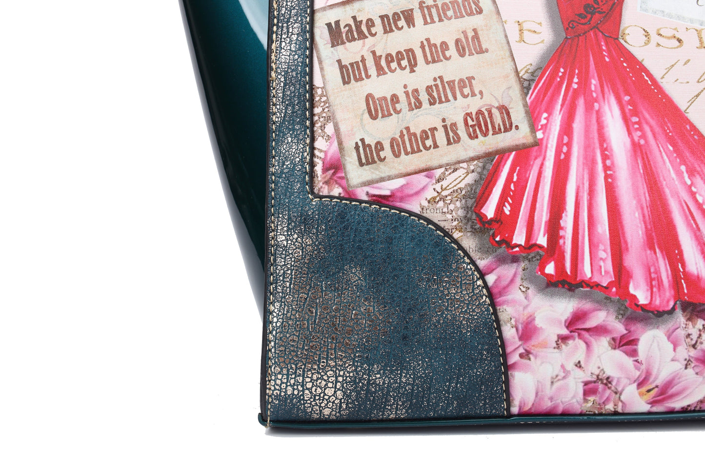 Lady Luck 2.0 Vintage Scratch & Stain Resistant Top-Handle Bag
