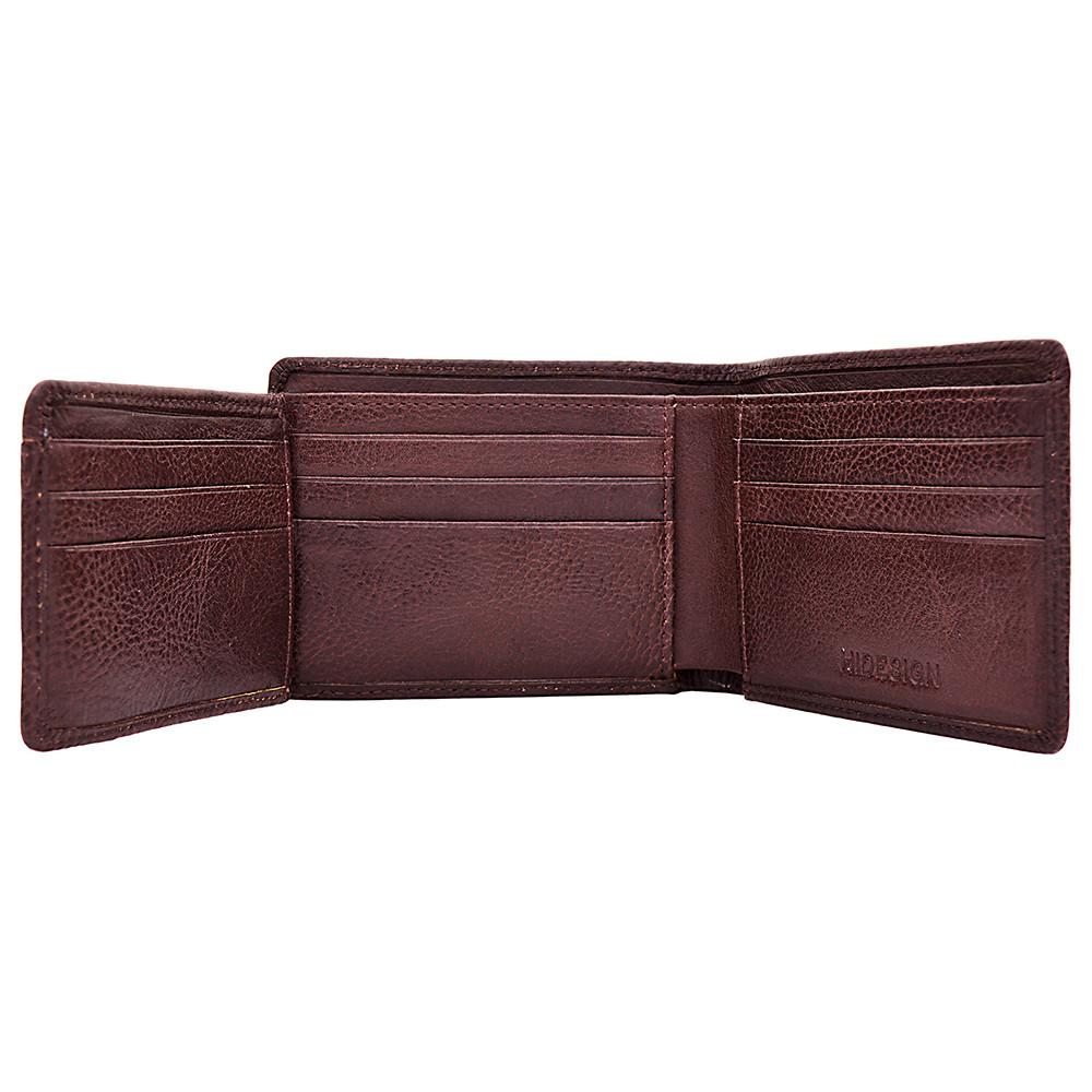 Giles Vegetable Tanned Leather Trifold Wallet With Multi Compartments