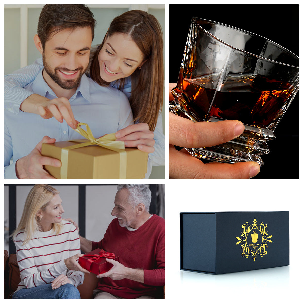 High Quality  Whiskey Glass Set Crystal Glasses Whiskey Glass Cup Gift Set
