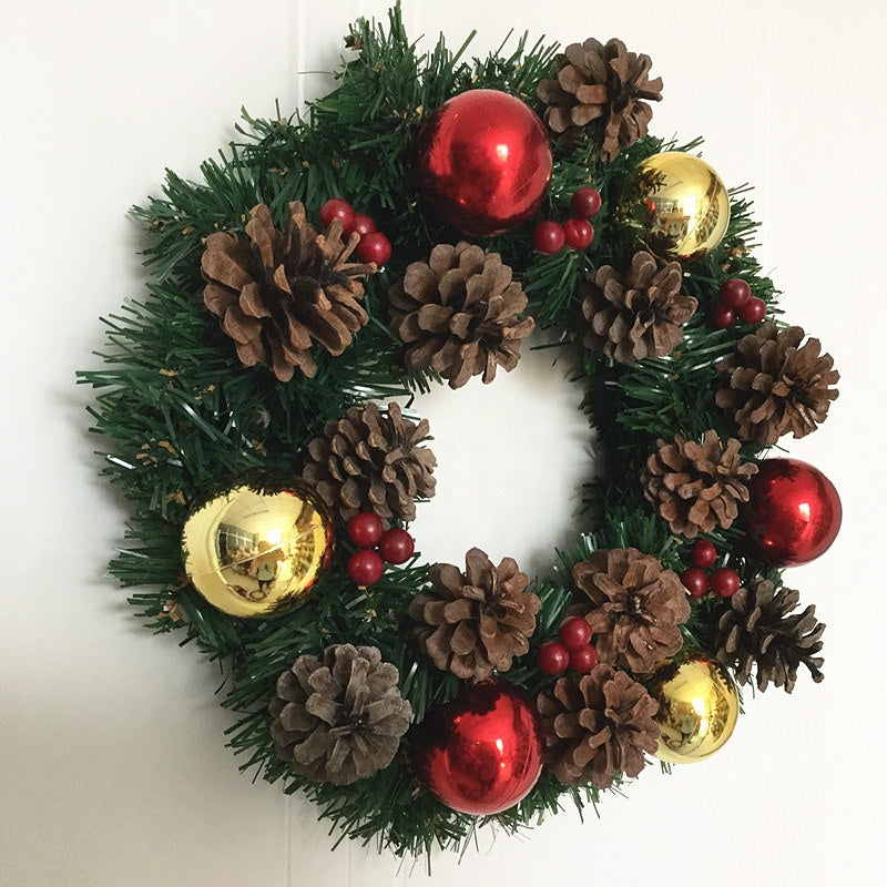 Christmas Wreath Window Door Wall Ornament Decorations Home Halloween Ornaments  Wall Mounted Wreath