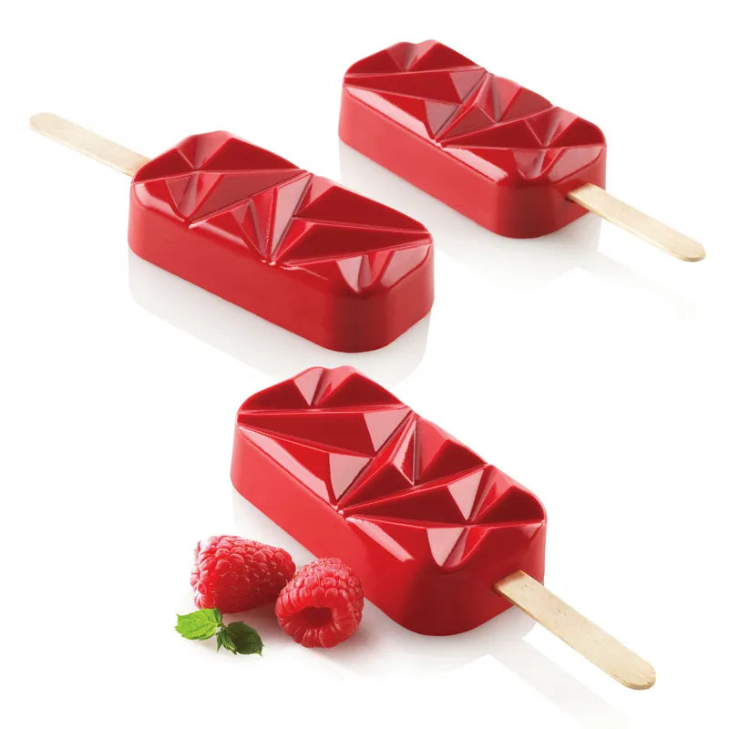 SHENHONG Silicone Popsicle Mold 4 Cavity Ice Cream Maker Summer Child Dessert Cube Tray Freezer Juice Mould Kitchen Tool