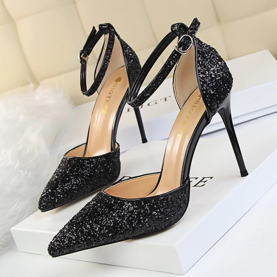Sparkling Nightfall Heels | 283-1 Luxurious High Heel