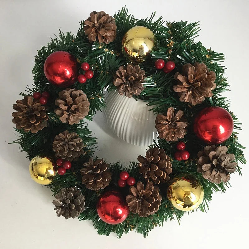 Christmas Wreath Window Door Wall Ornament Decorations Home Halloween Ornaments  Wall Mounted Wreath