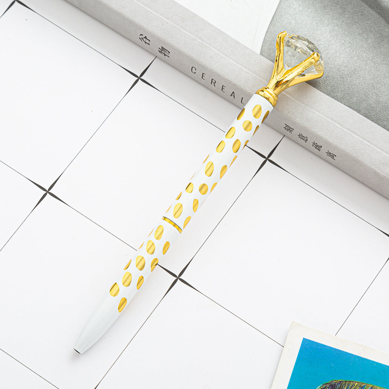 Hot Sell Stock Promotional Pen Personalized Ball Pen Diamond Crystal Metal Ballpoint Pen for Gift