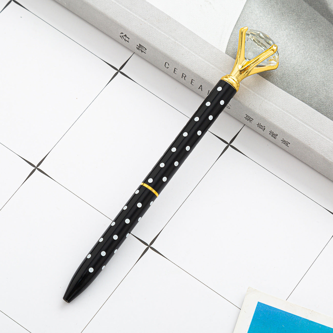Hot Sell Stock Promotional Pen Personalized Ball Pen Diamond Crystal Metal Ballpoint Pen for Gift